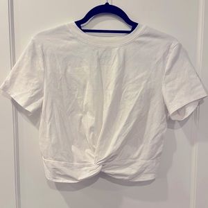 Front Knot Cropped Tee